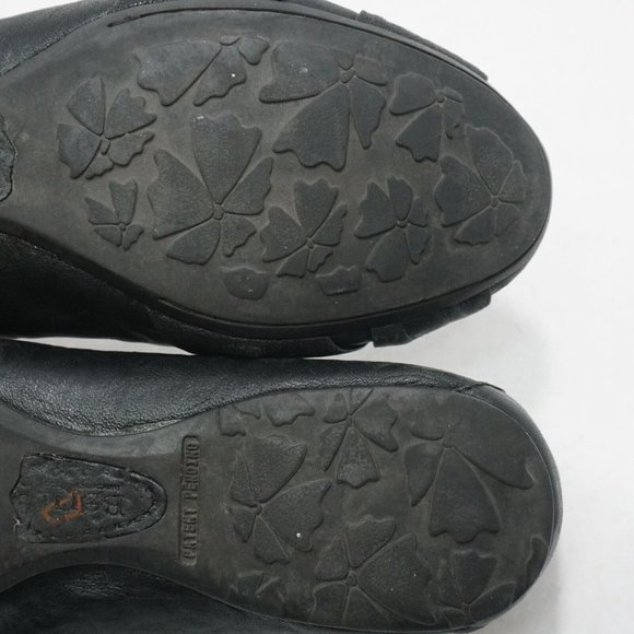Born Womens Lilly Flats Shoes Black Twisted Leather Slip On Size 7M - Picture 11 of 11